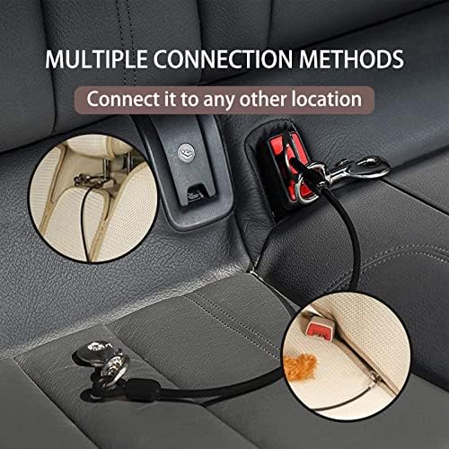 Dog Tether for Car Pet Dog Car Seat Belt Restraint Chew Proof Safety Tether - Image 3