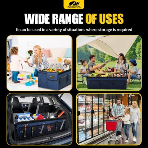 MIKKUPPA Trunk Organizer with Lid - 95L Collapsible Car Organizer - Image 6