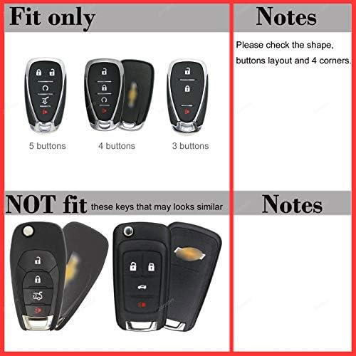 Smart Key Fob Cover for Chevrolet 2017 2018 2019 Chevy Malibu Camaro Trax - Image 2