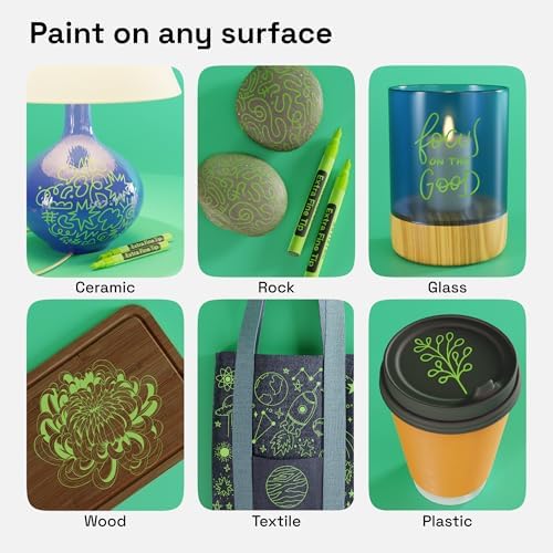 ARTISTRO Light Green Acrylic Paint Markers - Image 2