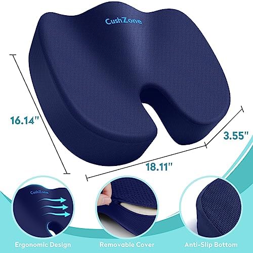 Gel Seat Cushion, Cooling Memory Foam Cushion - Image 3