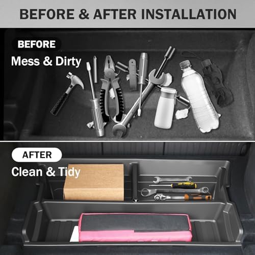 Hidden Trunk Organizer Tray for Tesla Model Y 2019-2026, Custom-Fit Rear - Image 2