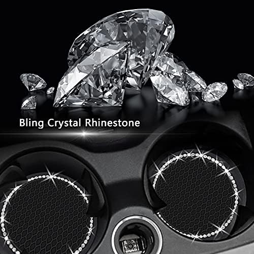 4PCS 2.75 Inch Bling Auto Car Cup Holder Insert Coasters Silicone Anti-Slip - Image 5