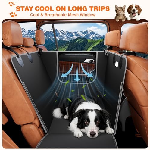 njnj Half Dog Car Seat Cover for Back Seat - Image 6