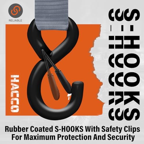 Haccoplanet Ratchet Tie Down Straps, 1 in x 16 ft - Image 3