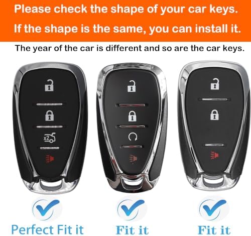 for Chevy Key Fob Cover with Keychain - Image 2