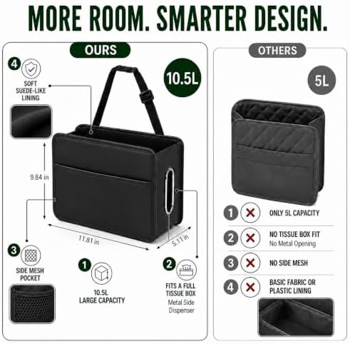 Noaman Large Car Seat Storage Organizer - Image 5