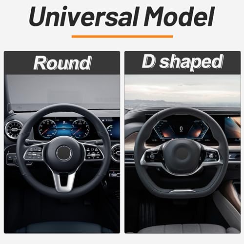 KAFEEK Warm Plush Steering Wheel Cover, Elastic Winter 15 Inch - Image 4