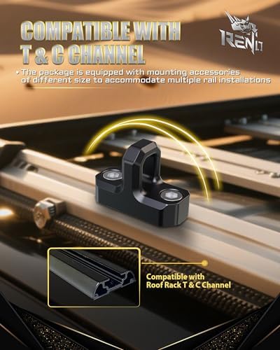 RENO Tie Down Anchor, Aluminum T-Track Rail Cleats Compatible - Image 6