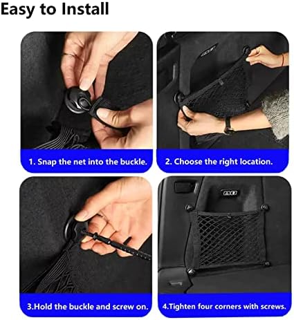 2PACK Small Cargo Nets Elastic Stretchable Pocket Storage Mesh Net Universal - Image 5