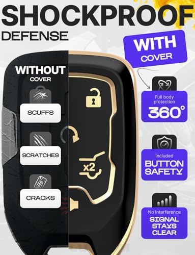 Lucrum Compatible with Chevy, Buick Key Fob Cover & Keychain - Image 4