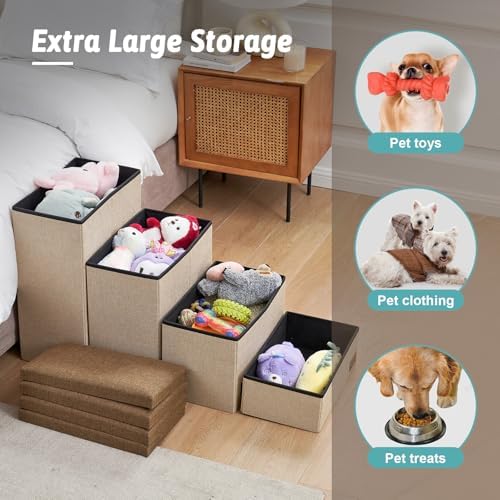 COZY KISS Dog Stairs with Storage - Image 4