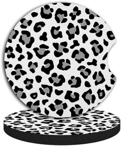 Leopard Print Car Coasters, Cute Car Assecories - Image 5