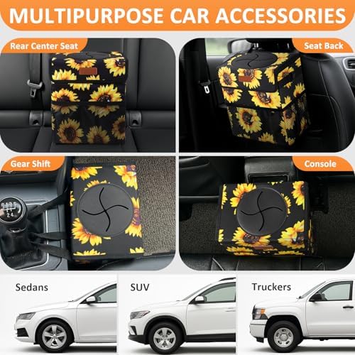 Vankor Car Trash Can with Lid Leak Proof Car Accessories - Image 5