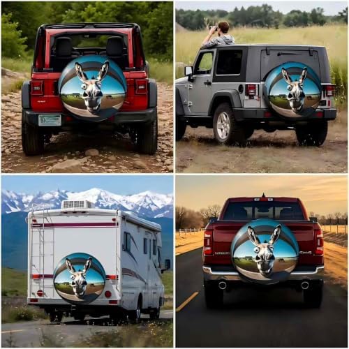 RV Spare tire Cover for Trailers Camper 15 inch Wheel - Image 3