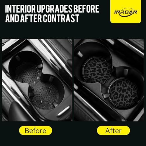 Black Leopard Print Steering Wheel Cover - Image 5