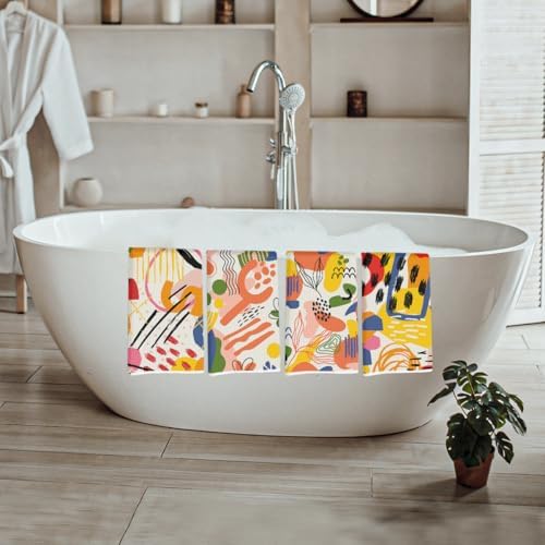 Lovdazzles 4 Pcs Abstract Art Bohemia Kitchen Towels Tea Towel - Image 5