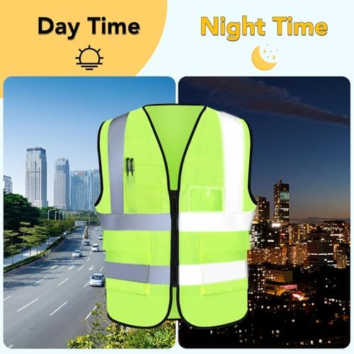 XPCARE Reflective Safety Vests For Women Men, High Visibility Security Vest - Image 4