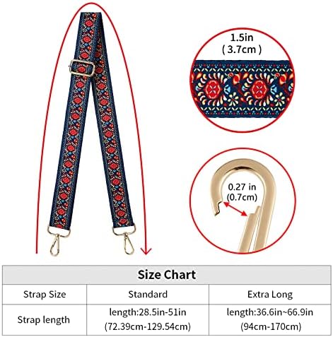 ZOOEASS Wide Shoulder Strap Adjustable Replacement Belt Crossbody Canvas Bag - Image 6