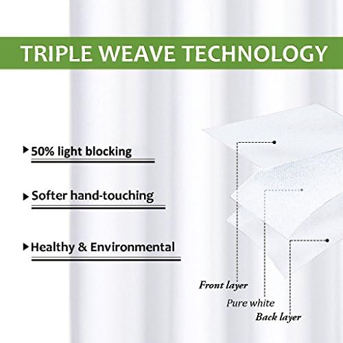 NICETOWN 50% Light Blocking Curtain Panels, 2 Panels, 34 by 84-inch - Image 4