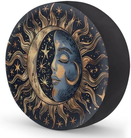 Rv Spare Tire Cover Wheel Boho Moon Ethnic Tire Covers Wheel Protectors - Image 2