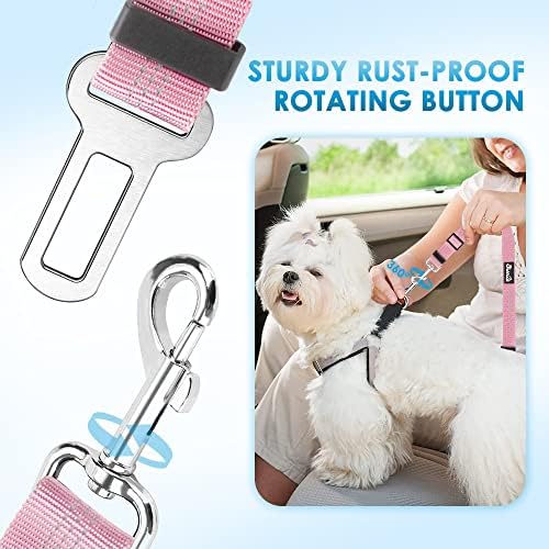SlowTon Dog Seat Belt for Car, 2 Pack Dog Car Harness Seatbelt - Image 3