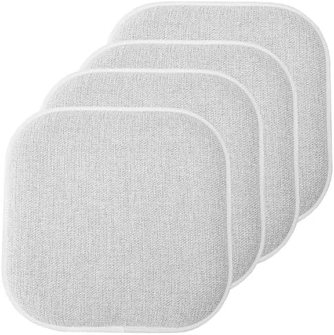 Sweet Home Collection Chair Cushion Memory Foam Pads Honeycomb Pattern Slip Non by SweetHomeCollection