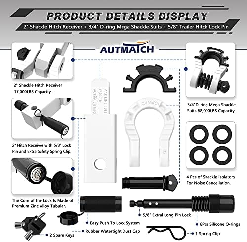 AUTMATCH Hitch Tightener Anti-Rattle Clamp - Image 4