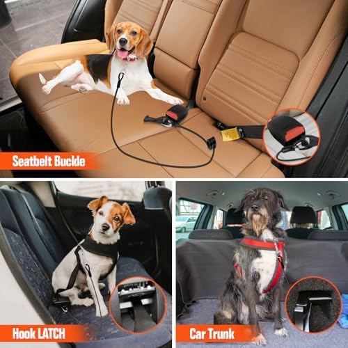 Dog Seat Belt for Car, Dog Seatbelt Harness - Image 6
