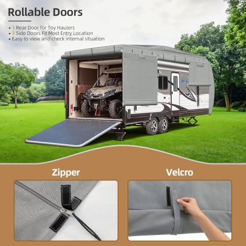 Leader Accessories Windproof 30-33 ft Travel Trailer RV Cover Extra Thick - Image 4