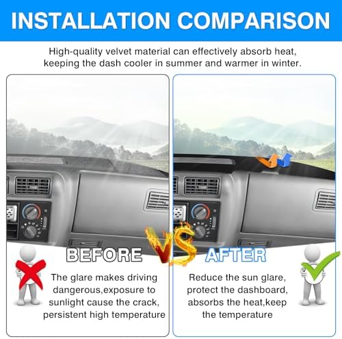 Autorder Dashboard Cover Mat for 1994-1997 Chevrolet Chevy S10 Blazer/GMC Jimmy - Image 3
