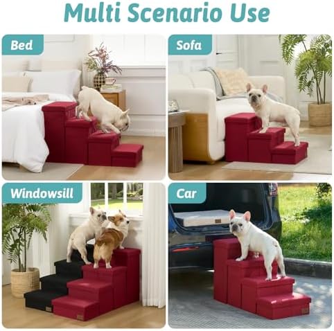 COZY KISS Dog Stairs with Storage - Image 6