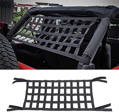 Rear Top Cargo Net Rear Cargo Net Car Roof Hammock Mesh Shade High Strength - Image 3