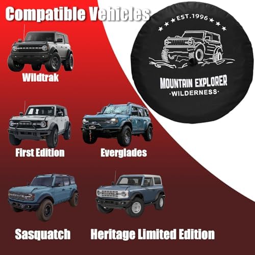 Spare Tire Covers for Ford Bronco 2021-2026, - Image 3