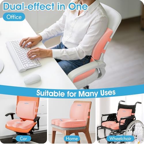 CushZone X-Large Seat Cushion and Lumbar Support Pillow - Image 6