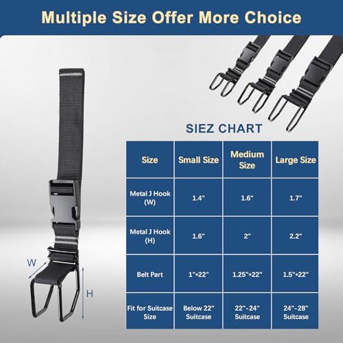 J Hook Luggage Strap, Luggage Hooks - Image 4