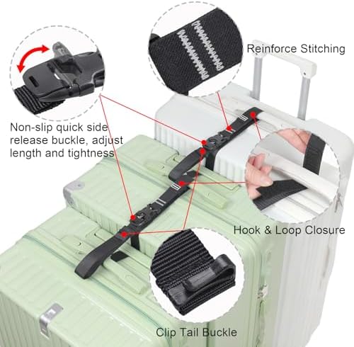 Luggage Straps, Stretchable Luggage Connector Straps - Image 4
