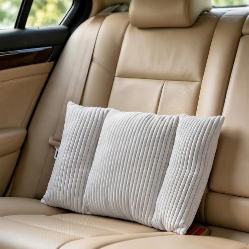 Corduroy Split Lumbar Support Pillow, 24×12×4 Inches Ergonomic 3 Section Back - Image 7