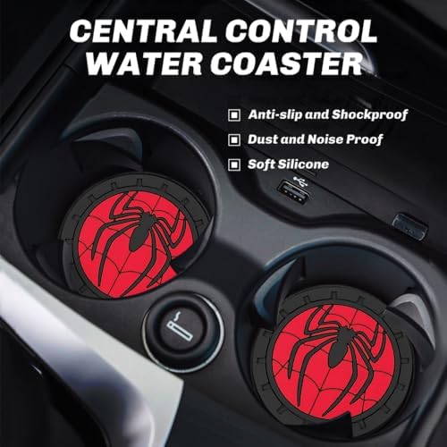 Cup Holder Insert Coaster for Marvel Spiderman2 Fans, Anti Slip Car Cup Coaster - Image 7