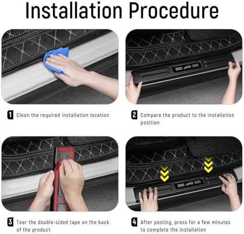 4PCS Door Sill Protector for Honda CRV 2026 2025 2024 2023 Hybrid Accessories - Image 6