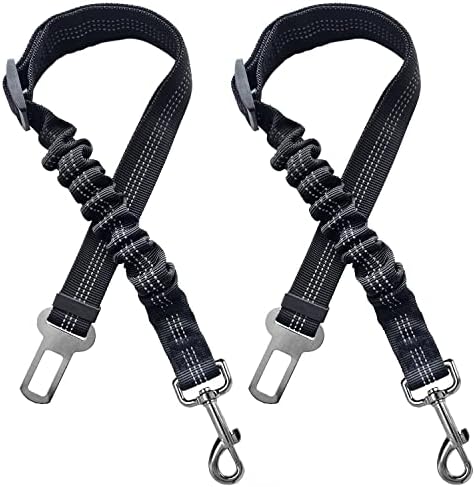 2 Dog Seatbelt Seat Belt Car Harness Leash Travel Accessories Bungee Anti Shock by Yiaizhuo