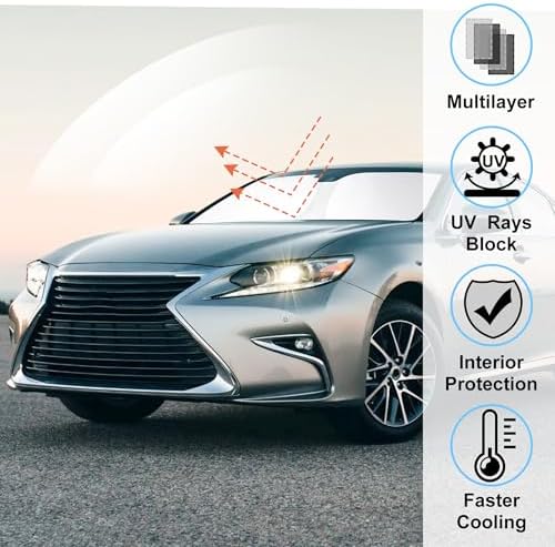 Windshield Sun Shade for 2014-2020 Le xus is Sedan Accessories - Image 2