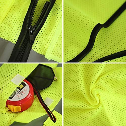 XIAKE Reflective Safety Vest for Men & Women High Visibility Class 2 Vest - Image 6