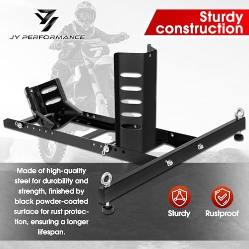Motorcycle Wheel Chock for Trailer, Adjustable for 15"-22" Wheels - Image 6