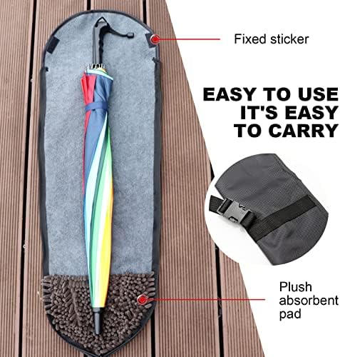 Umbrella Bag with Shoulder Strap Waterproof Anti Dust Reversible Umbrella Cover - Image 5