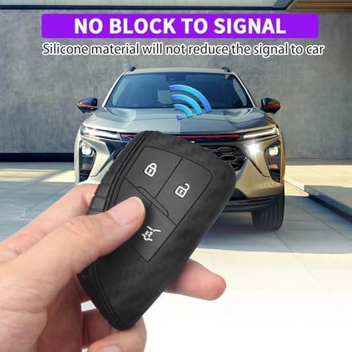 QBUC 2 Pcs for Chevy Key Fob Cover, 4 Buttons Silicone - Image 4