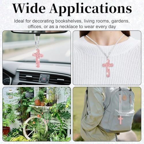 BFXM 2PCS Cross for Car Mirror Hanging - Image 7