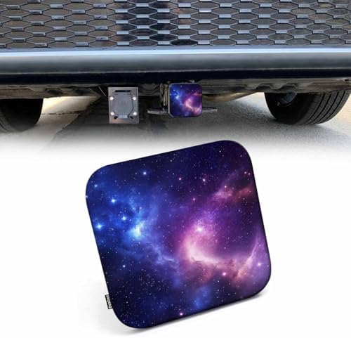 Galaxy Space Trailer Hitch Plug Cover Cosmic Star Field Universe Outer Space by Beabes