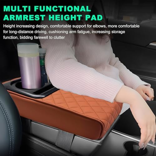 Car Center Console Armrest Pillow, Memory Foam Auto Armrest Box Cover - Image 4
