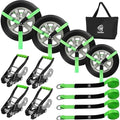 4 Pack Car Tie Down Straps for Trailers by Towmax